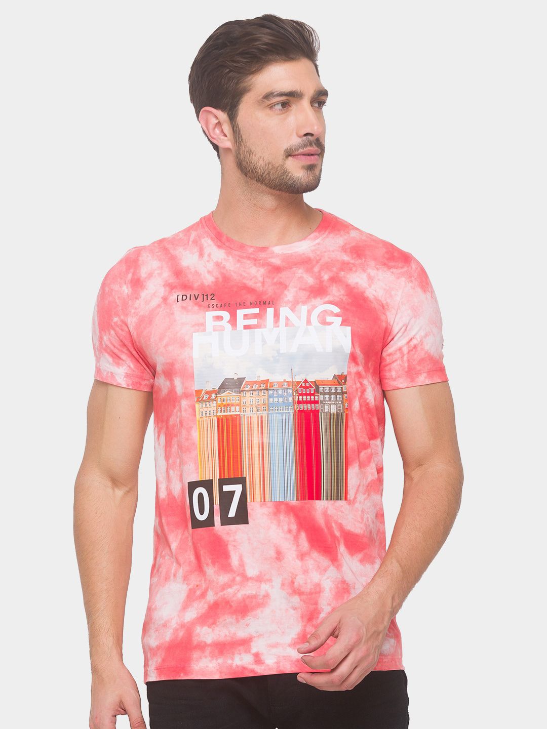 Being Human Men None T-Shirts-Ming Green & Salmon - beinghumanbd - 
