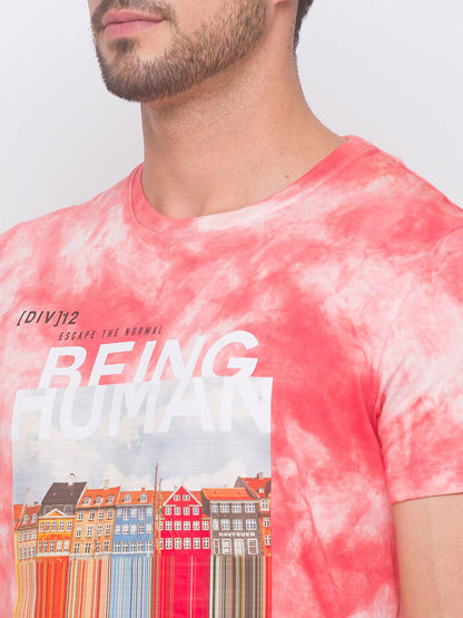 Being Human Men None T-Shirts-Ming Green & Salmon - beinghumanbd - 