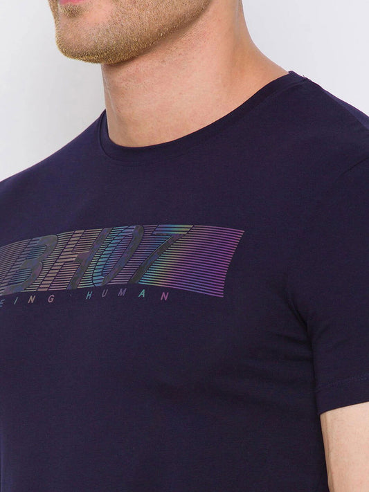 Being Human Men None T-Shirts-Navy - beinghumanbd - 