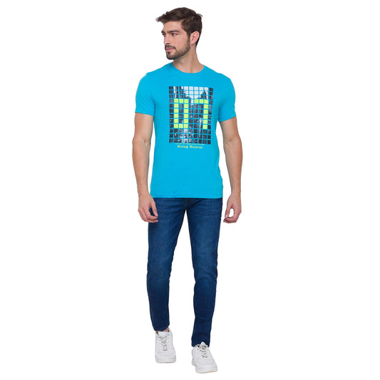 Being Human Men None T-Shirts-Scuba Blue - beinghumanbd - 