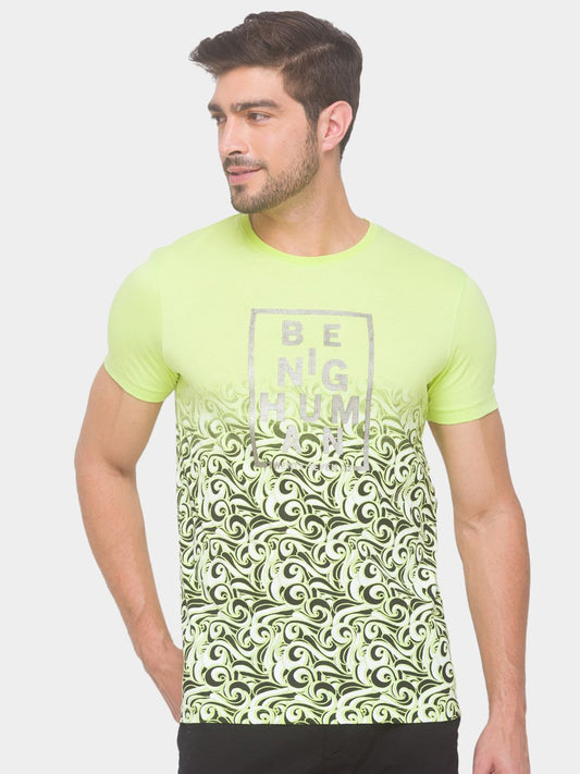 Being Human Men None T-Shirts-Wax Yellow - beinghumanbd - 