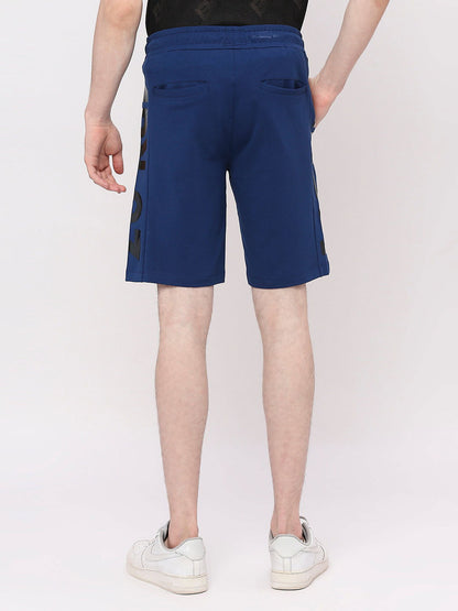 Being Human Men Regular Fit Shorts-Black & Navy - beinghumanbd - 