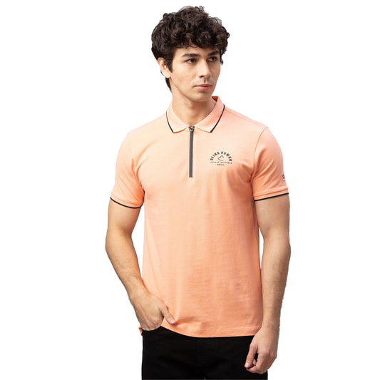 Being Human Men Regular Fit T-Shirts-Coral - beinghumanbd - 