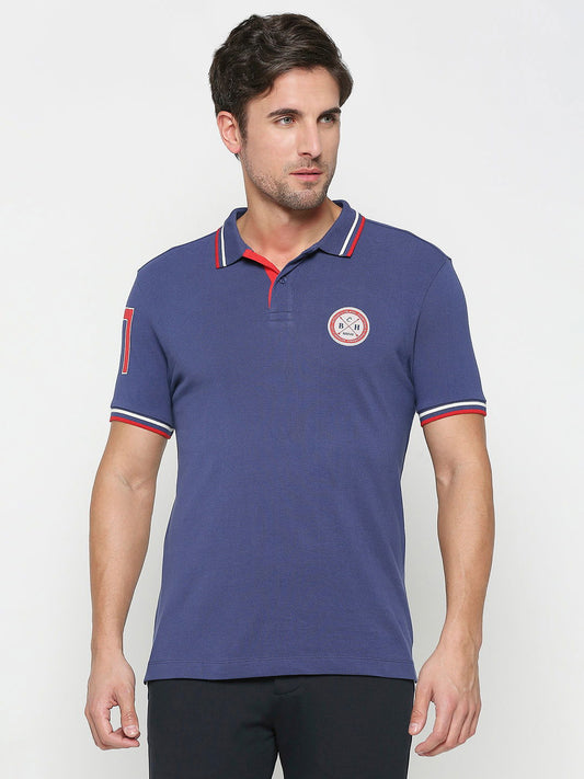 Being Human Men Regular Fit T-Shirts-Navy - beinghumanbd - 