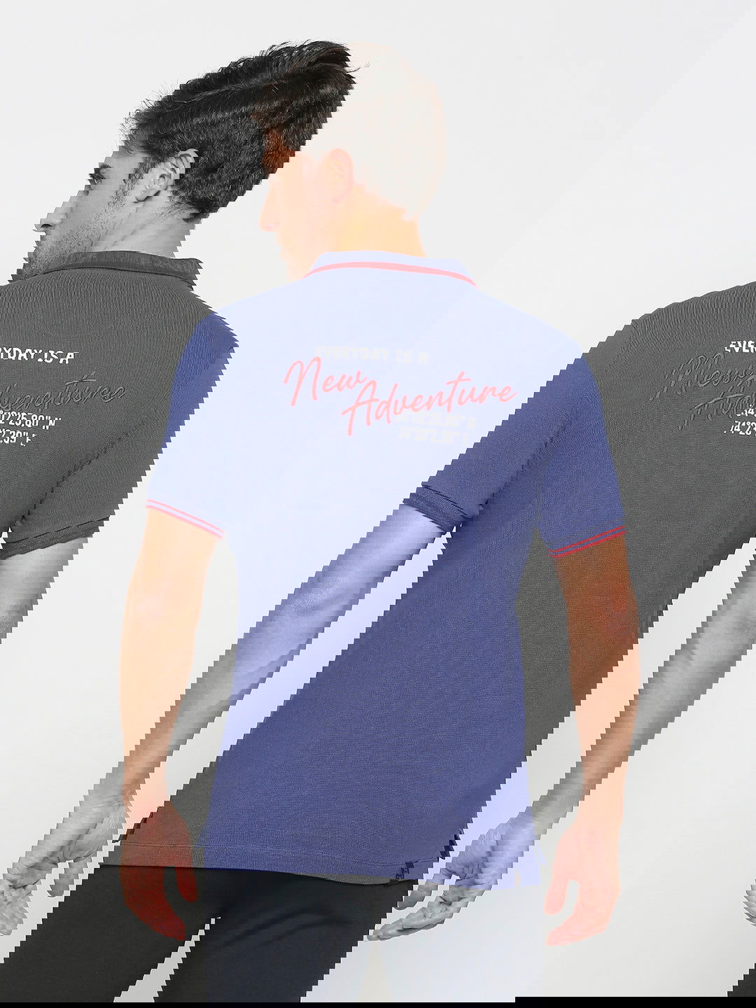 Being Human Men Regular Fit T-Shirts-Navy & Yellow - beinghumanbd - 