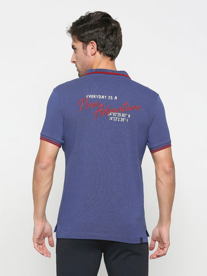 Being Human Men Regular Fit T-Shirts-Navy & Yellow - beinghumanbd - 