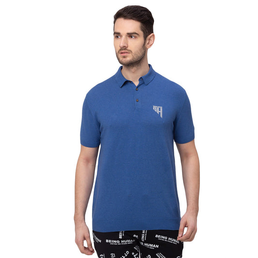 Being Human Men Regular Fit T-Shirts-Teal & LT. Blue - beinghumanbd - 