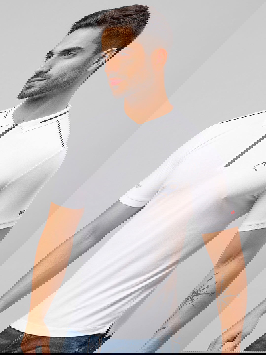 Being Human Men Regular Fit T-Shirts-White - beinghumanbd - 