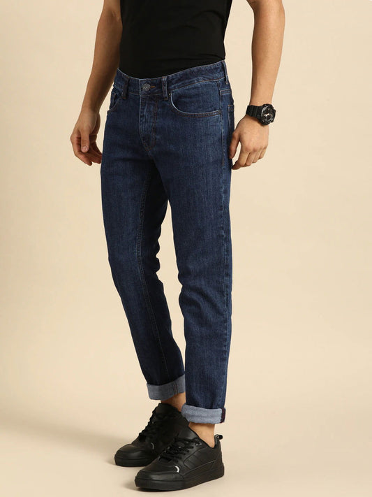 Being Human Men Skinny Fit Denim-Dark Tone - beinghumanbd - 