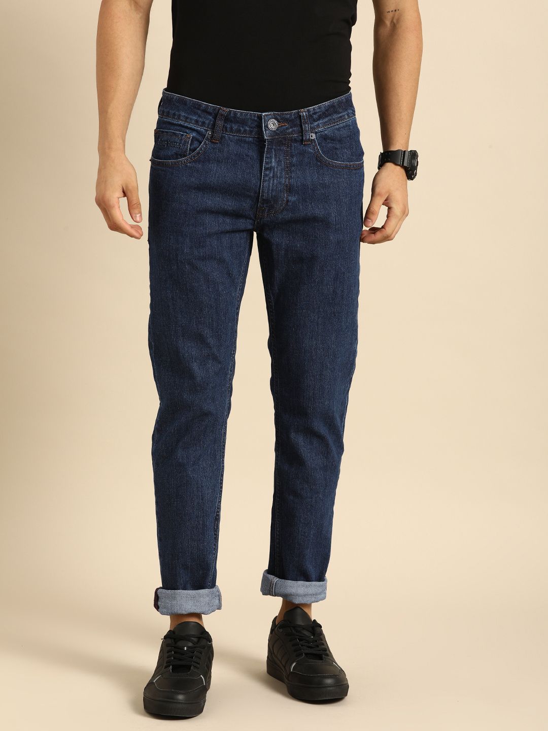 Being Human Men Skinny Fit Denim-Dark Tone - beinghumanbd - 