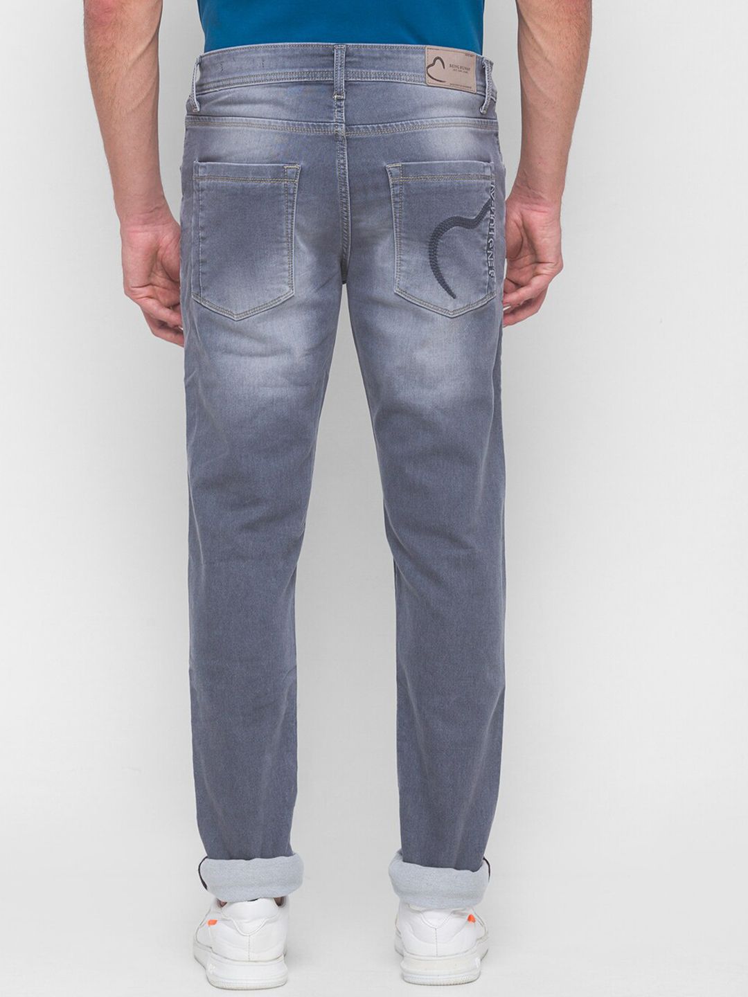 Being Human Men Skinny Fit Denim-Grey Tone - beinghumanbd - 