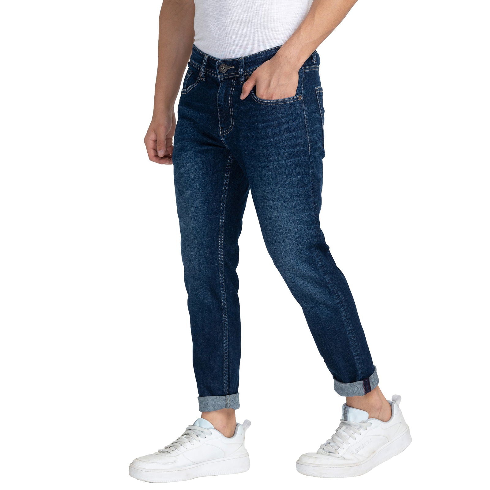 Being Human Men Skinny Fit Denim-Light Tone - beinghumanbd - 