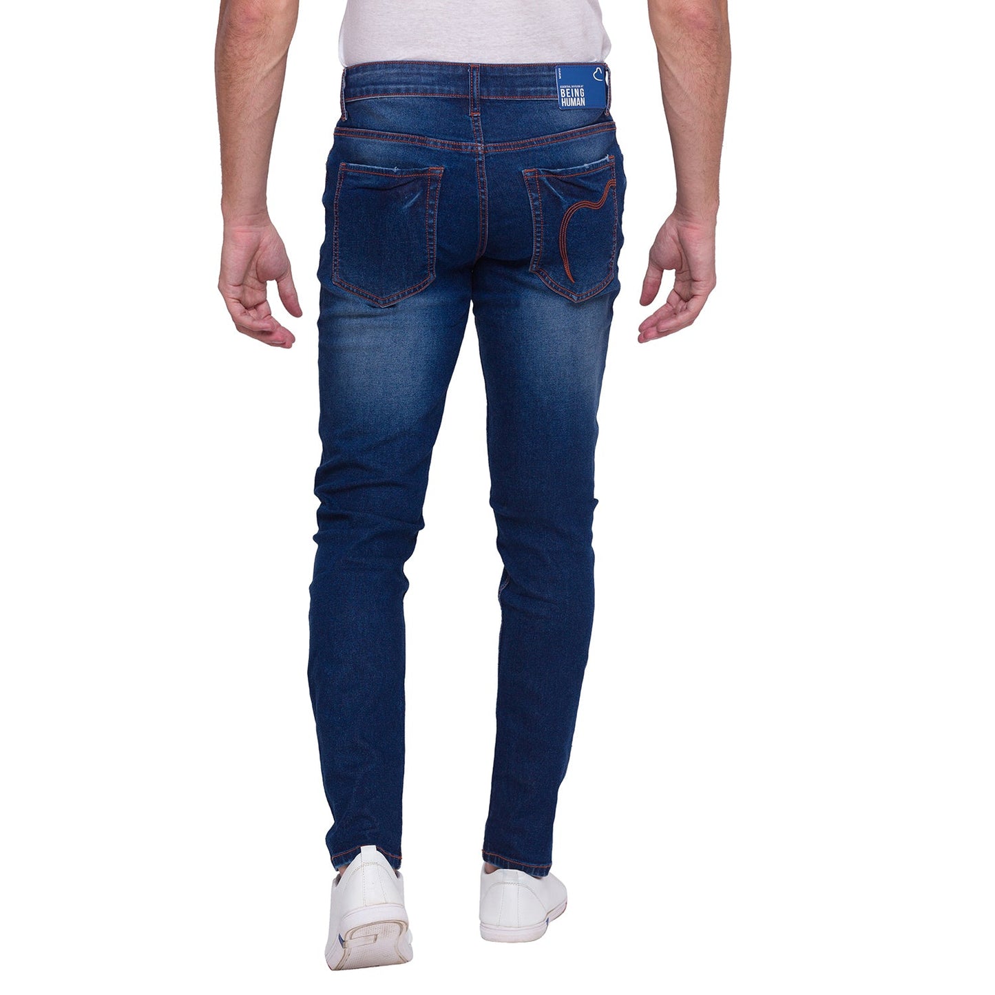 Being Human Men Skinny Fit Denim-Mid Tone - beinghumanbd - 