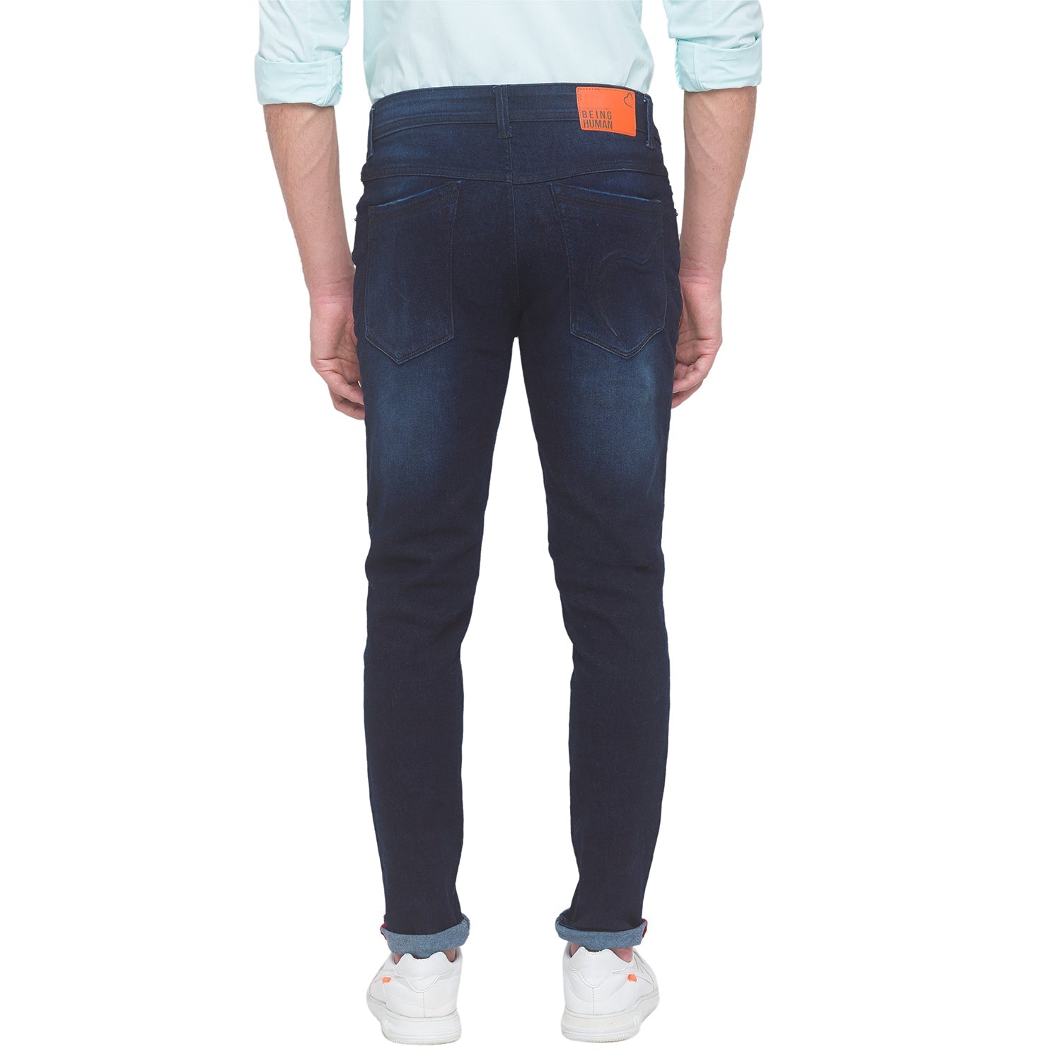 Being Human Men Slim Fit Denim-Dark Tone - beinghumanbd - 