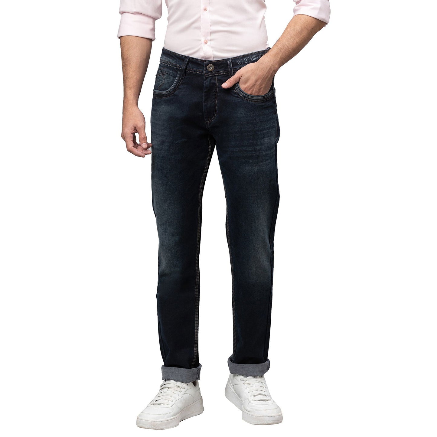 Being Human Men Slim Fit Denim-Dark Tone - beinghumanbd - 