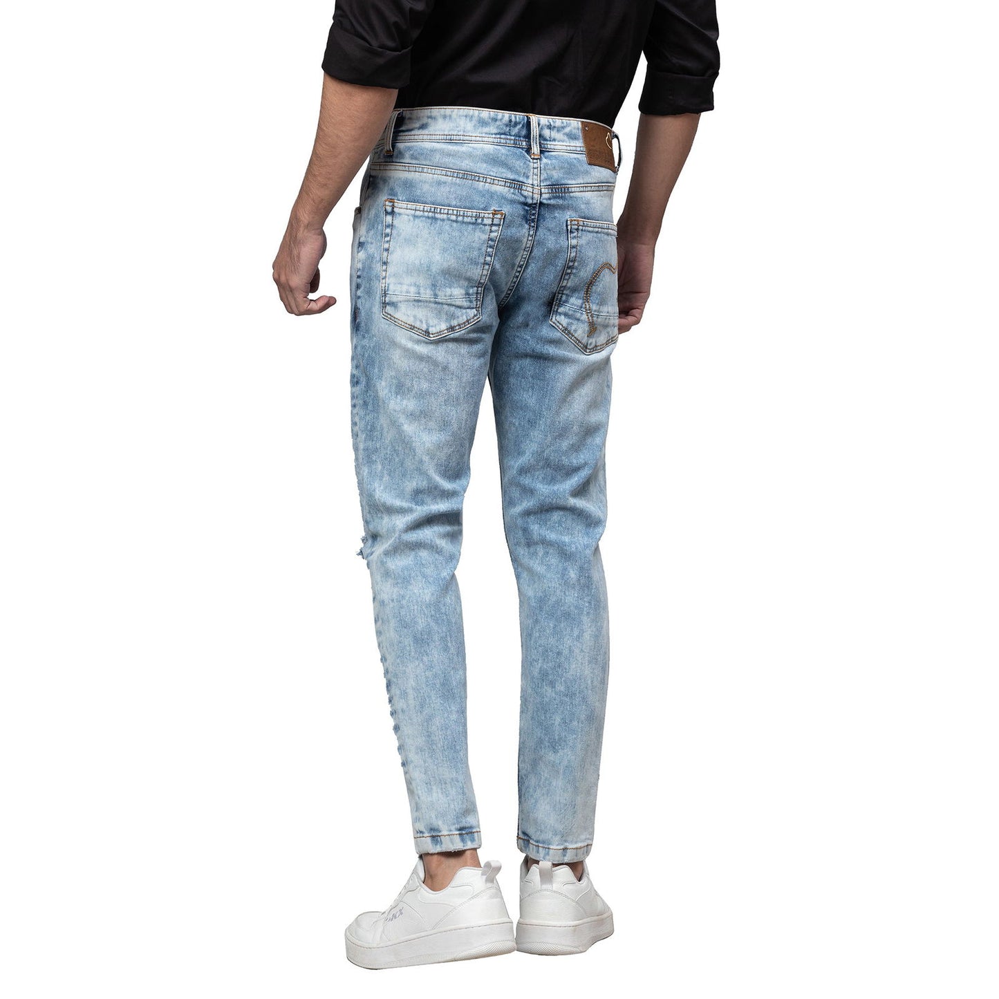 Being Human Men Slim Fit Denim-Light Tone - beinghumanbd - 