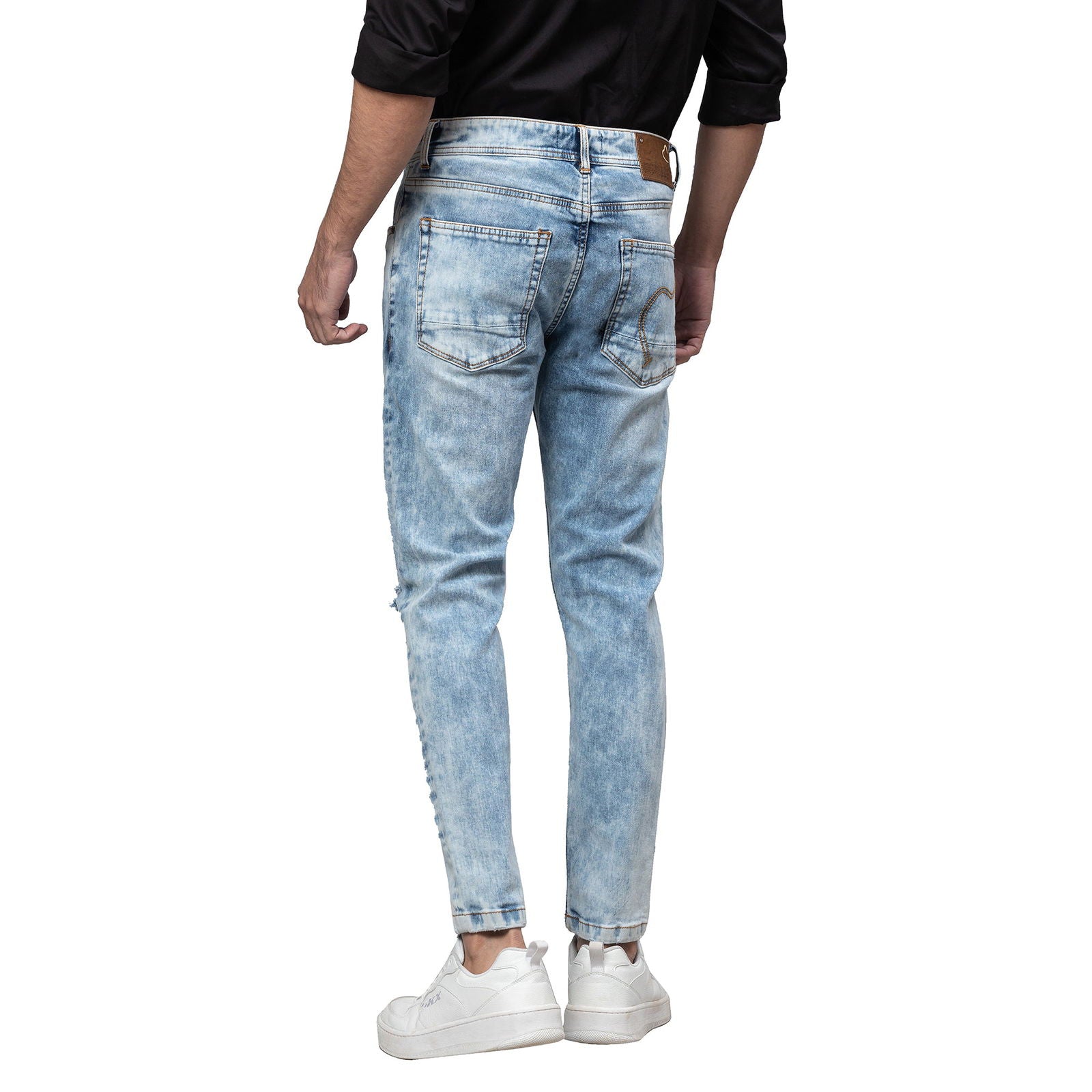 Being Human Men Slim Fit Denim-Light Tone - beinghumanbd - 