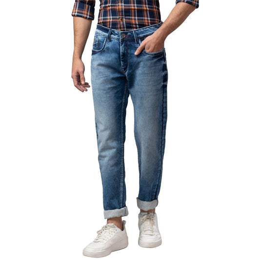 Being Human Men Slim Fit Denim-Light Tone - beinghumanbd - 