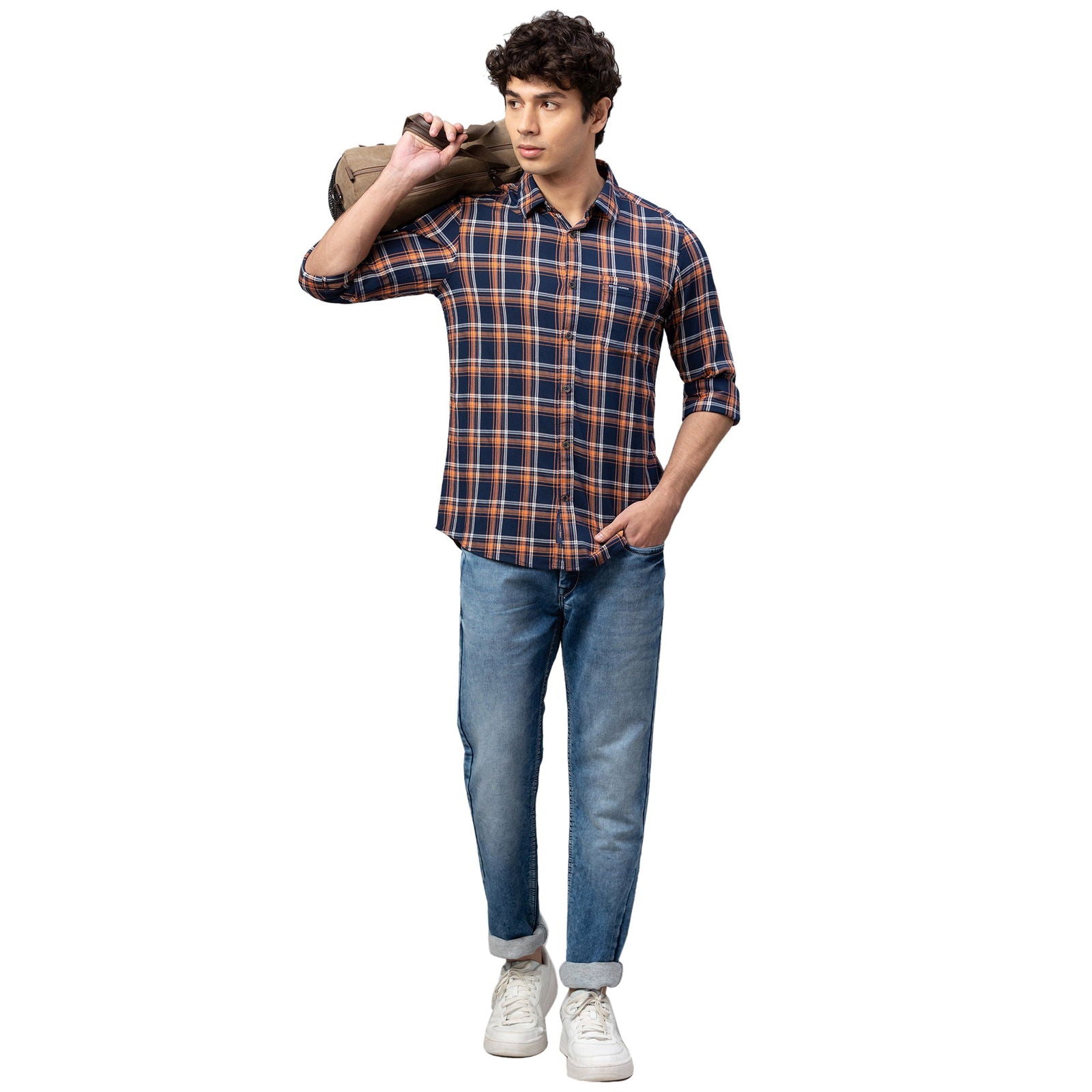 Being Human Men Slim Fit Denim-Light Tone - beinghumanbd - 
