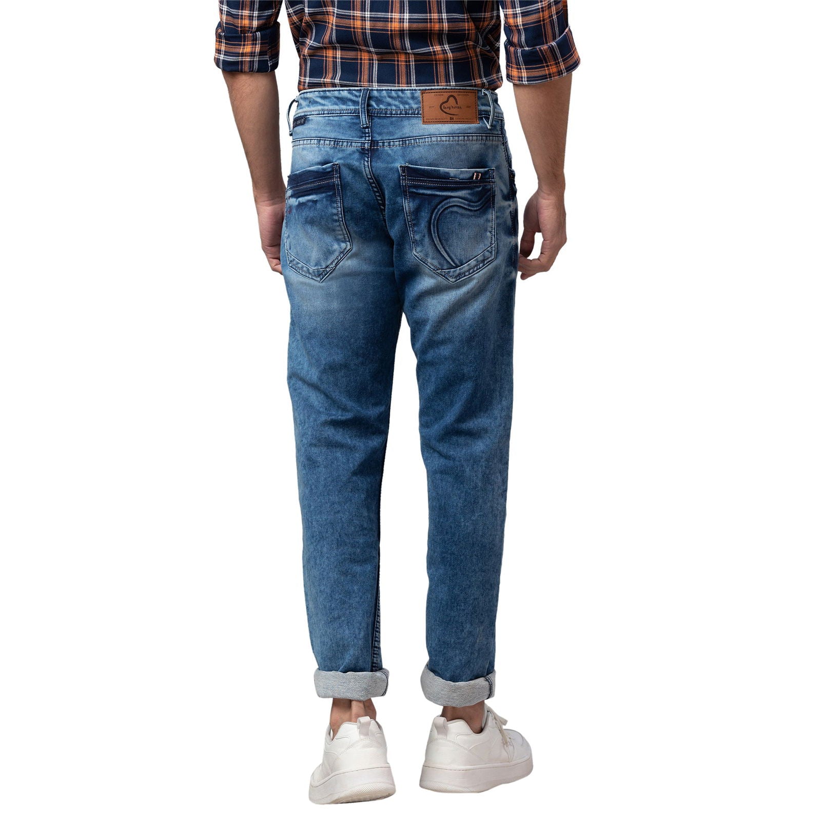 Being Human Men Slim Fit Denim-Light Tone - beinghumanbd - 