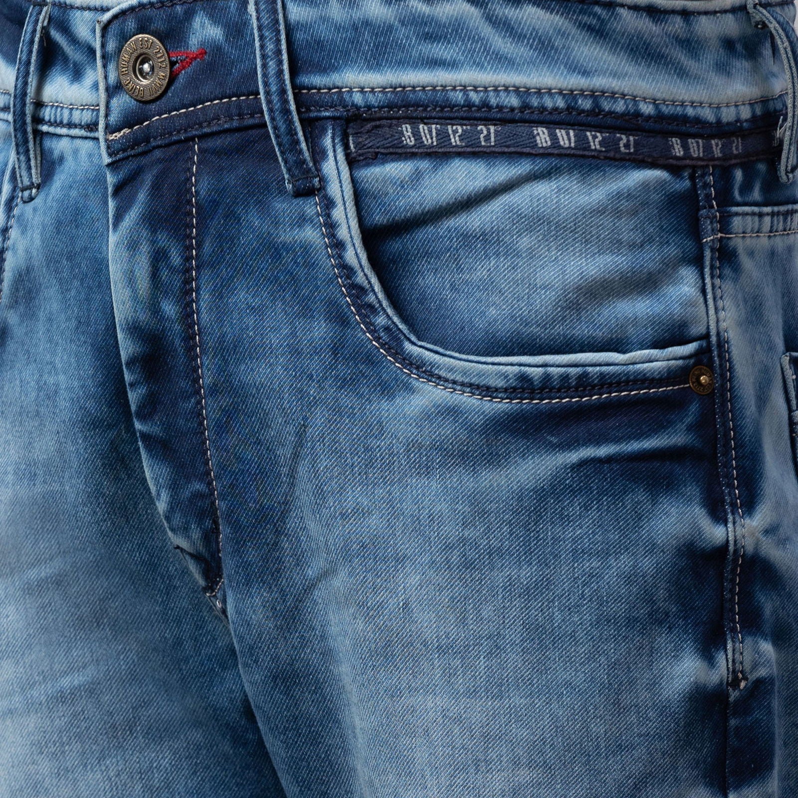 Being Human Men Slim Fit Denim-Light Tone - beinghumanbd - 