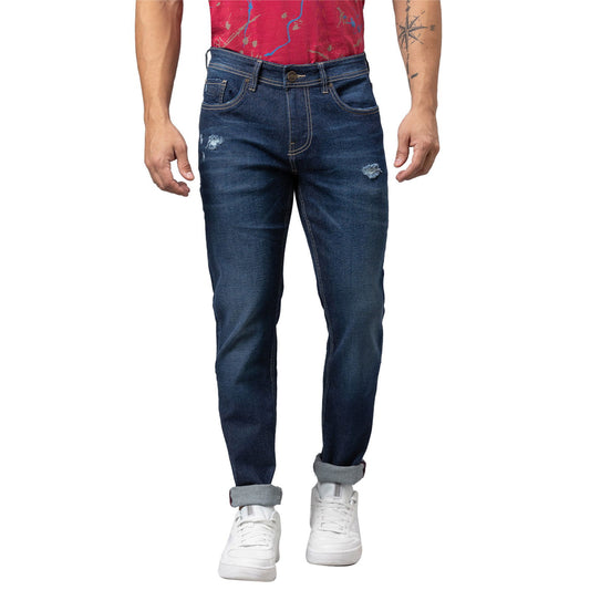 Being Human Men Slim Fit Denim-MId Tone - beinghumanbd - 