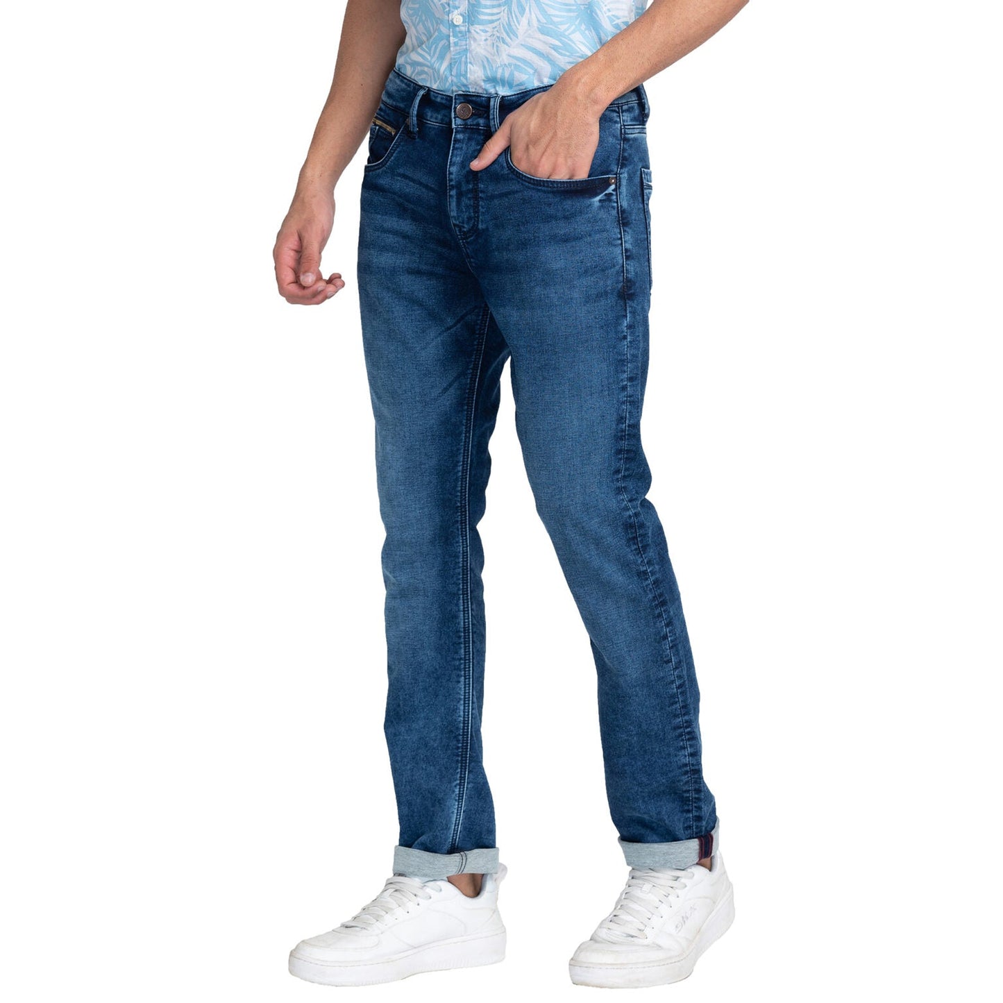 Being Human Men Slim Fit Denim-Mid Tone - beinghumanbd - 