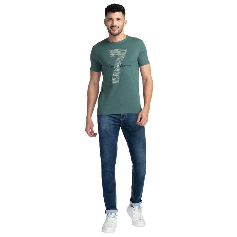 Being Human Men Slim Fit Denim-Mid Tone - beinghumanbd - 