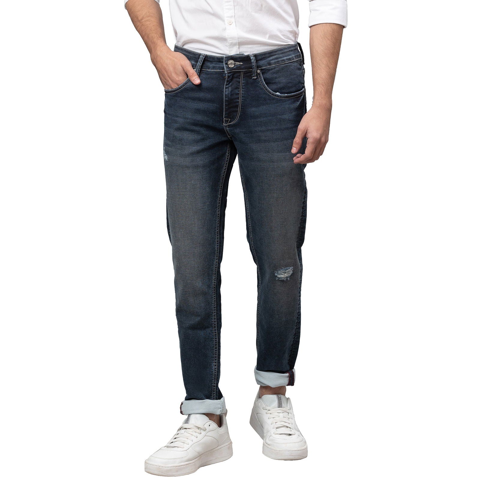 Being Human Men Slim Fit Denim-Mid Tone - beinghumanbd - 