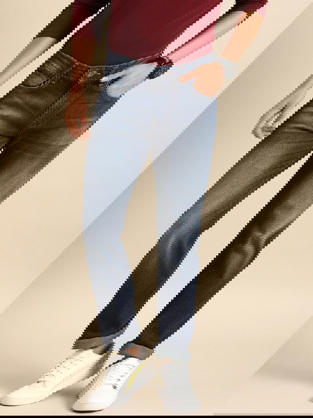 Being Human Men Slim Fit Denim-Mid Tone - beinghumanbd - 