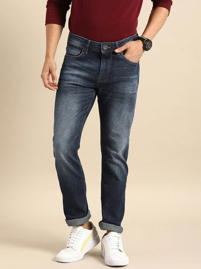 Being Human Men Slim Fit Denim-Mid Tone - beinghumanbd - 