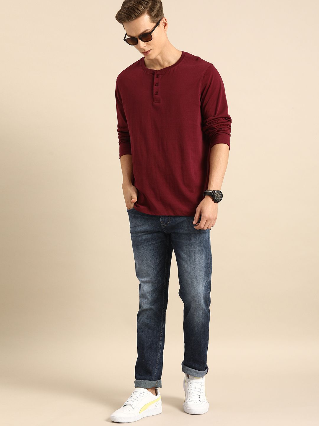 Being Human Men Slim Fit Denim-Mid Tone - beinghumanbd - 