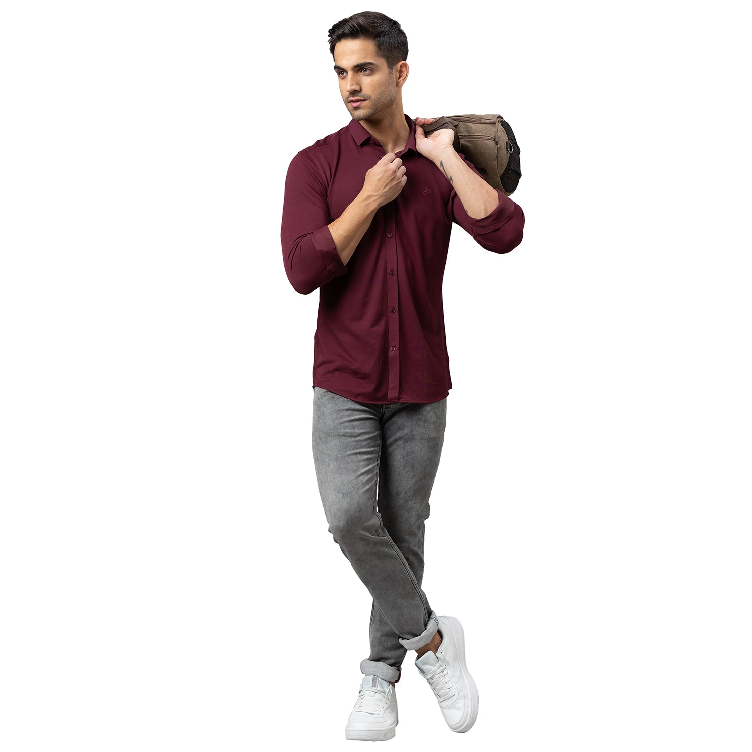 Being Human Men Slim State Fit Denim-Grey Tone - beinghumanbd - 