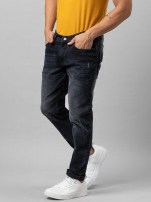 Being Human Men Slim Straight Fit Denim-Dark Tone - beinghumanbd - 