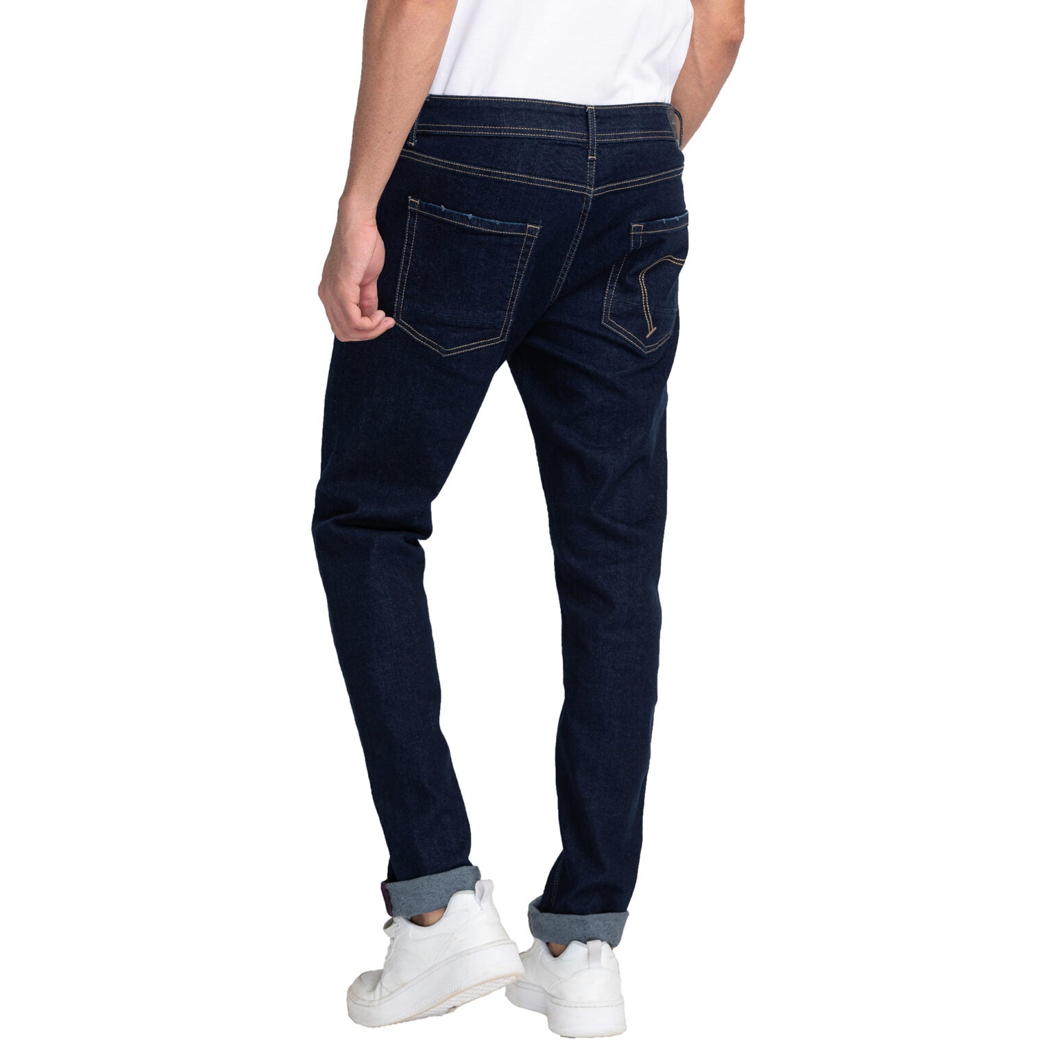 Being Human Men Slim Straight Fit Denim-Dark Tone - beinghumanbd - 