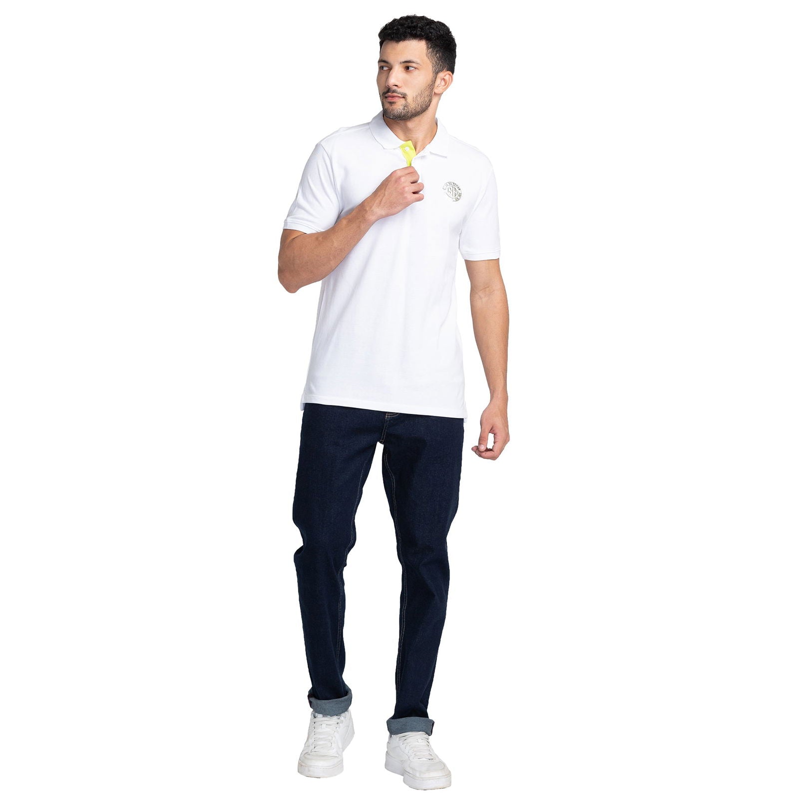 Being Human Men Slim Straight Fit Denim-Dark Tone - beinghumanbd - 