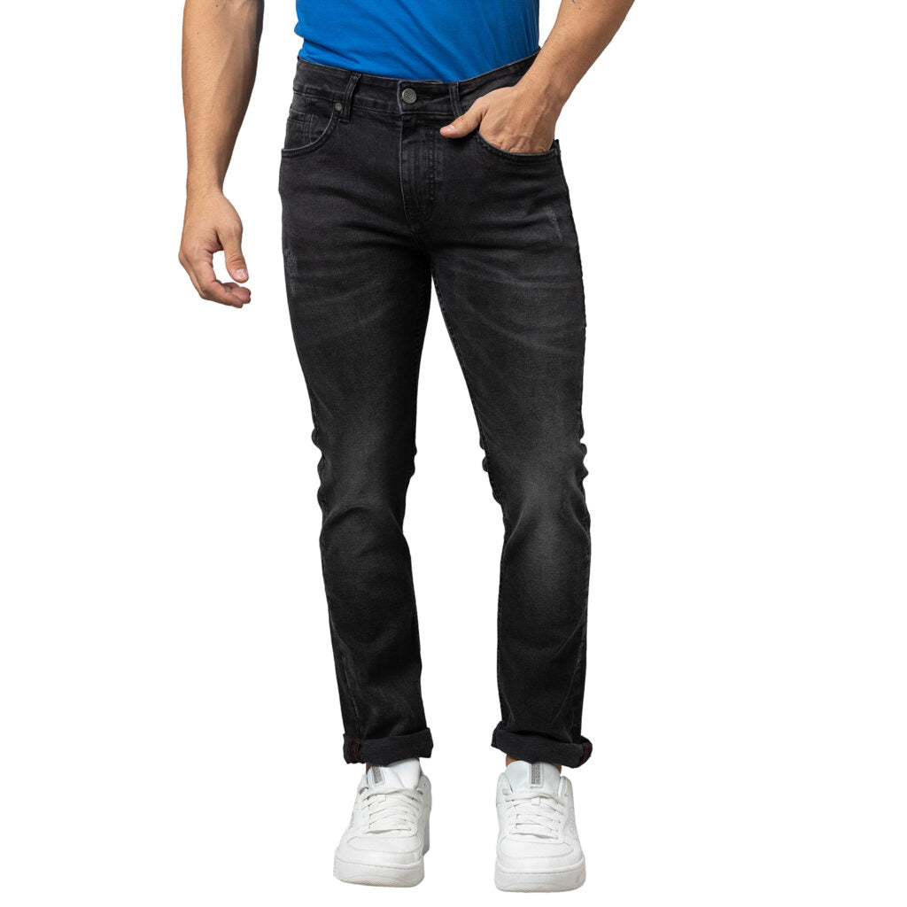 Being Human Men Slim Straight Fit Denim-Grey Tone - beinghumanbd - 