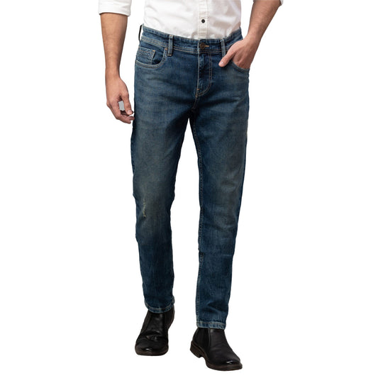 Being Human Men Slim Straight Fit Denim-Mid Tone - beinghumanbd - 