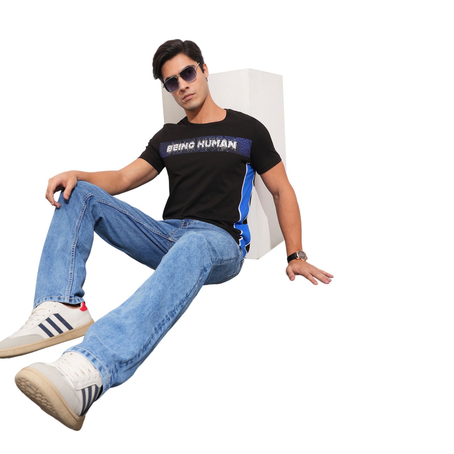 Being Human Men T-Shirts-Black - beinghumanbd - 