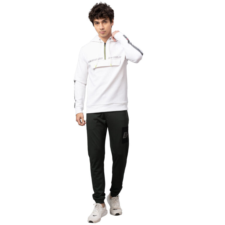 Being Human Men Track Pants-Black & Bayberry - beinghumanbd - 