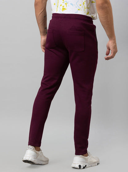 Being Human Men Track Pants-Black & Fig - beinghumanbd - 
