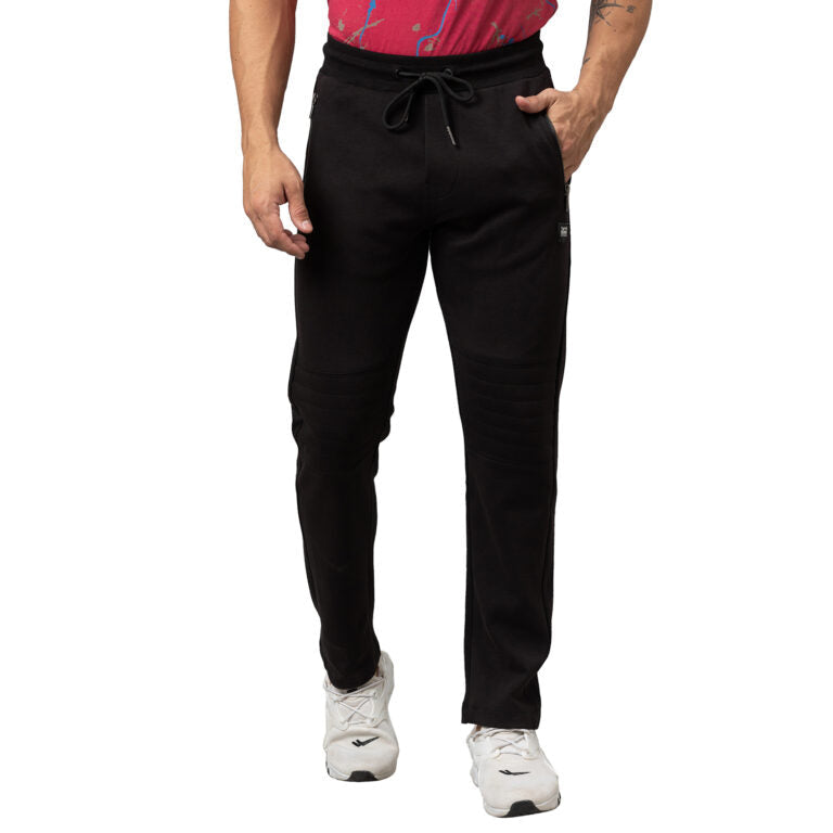 Being Human Men Track Pants-Black & Fig - beinghumanbd - 
