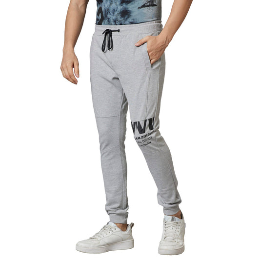 Being Human Men Track Pants-Grey Melange - beinghumanbd - 