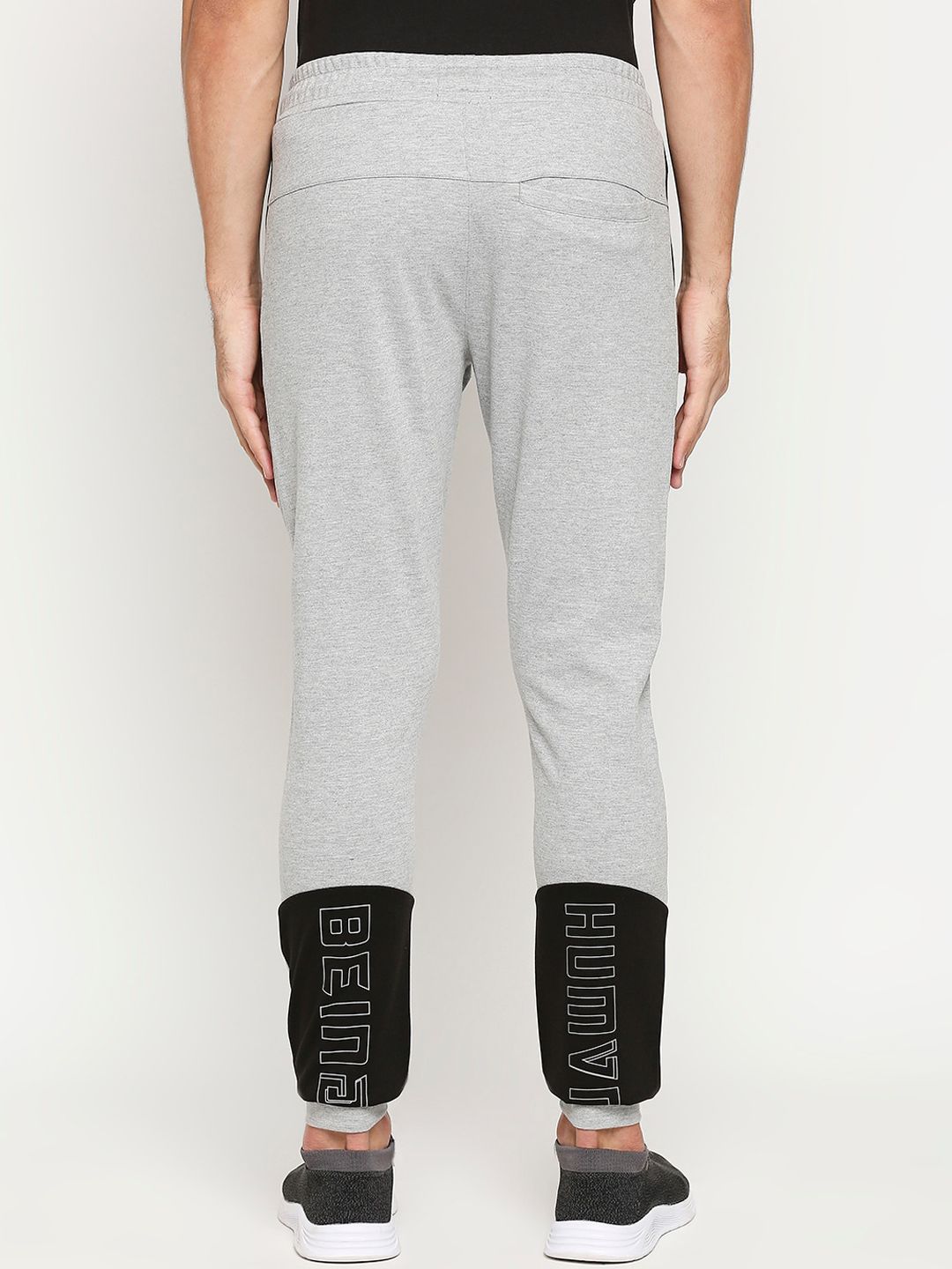 Being Human Men Track Pants-Grey Melange - beinghumanbd - 
