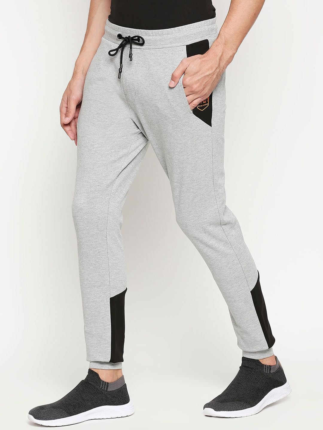 Being Human Men Track Pants-Grey Melange - beinghumanbd - 