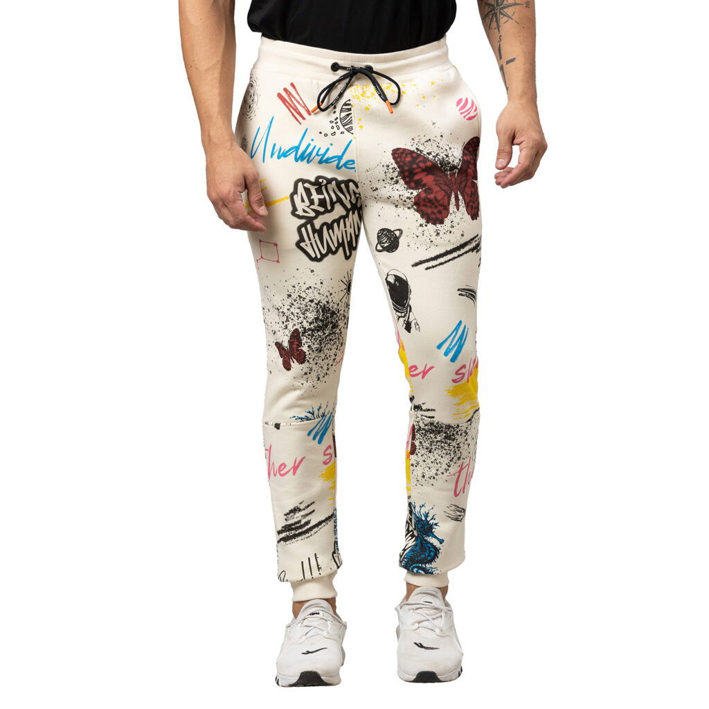 Being Human Men Track Pants-Off White - beinghumanbd - 