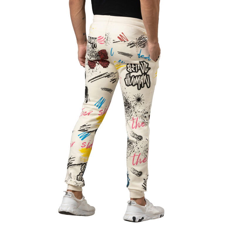 Being Human Men Track Pants-Off White - beinghumanbd - 