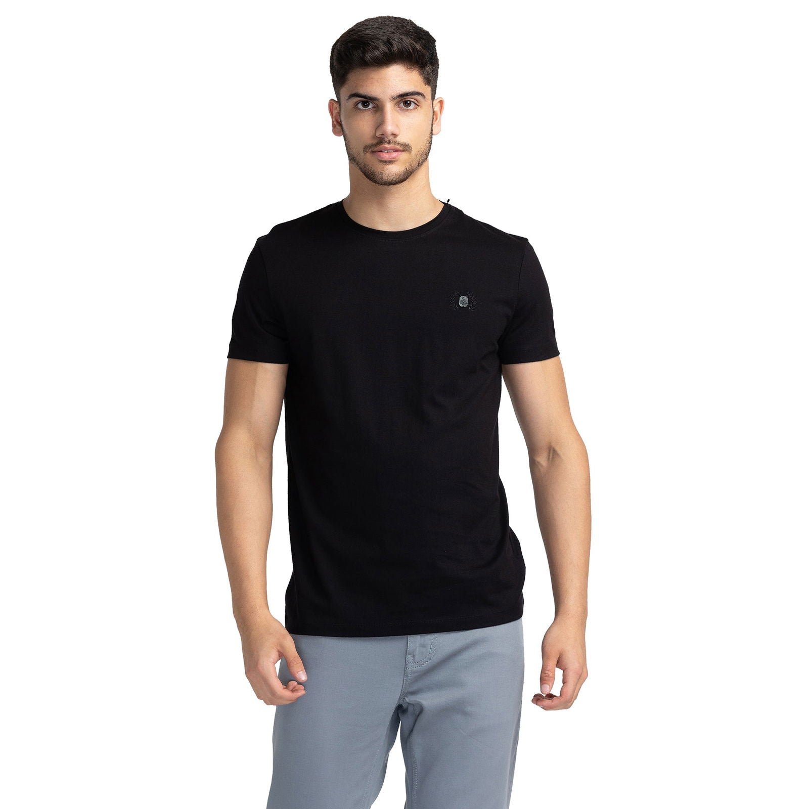 Being Human Regular Fit Men Crew Neck T-Shirts-Black - beinghumanbd - 