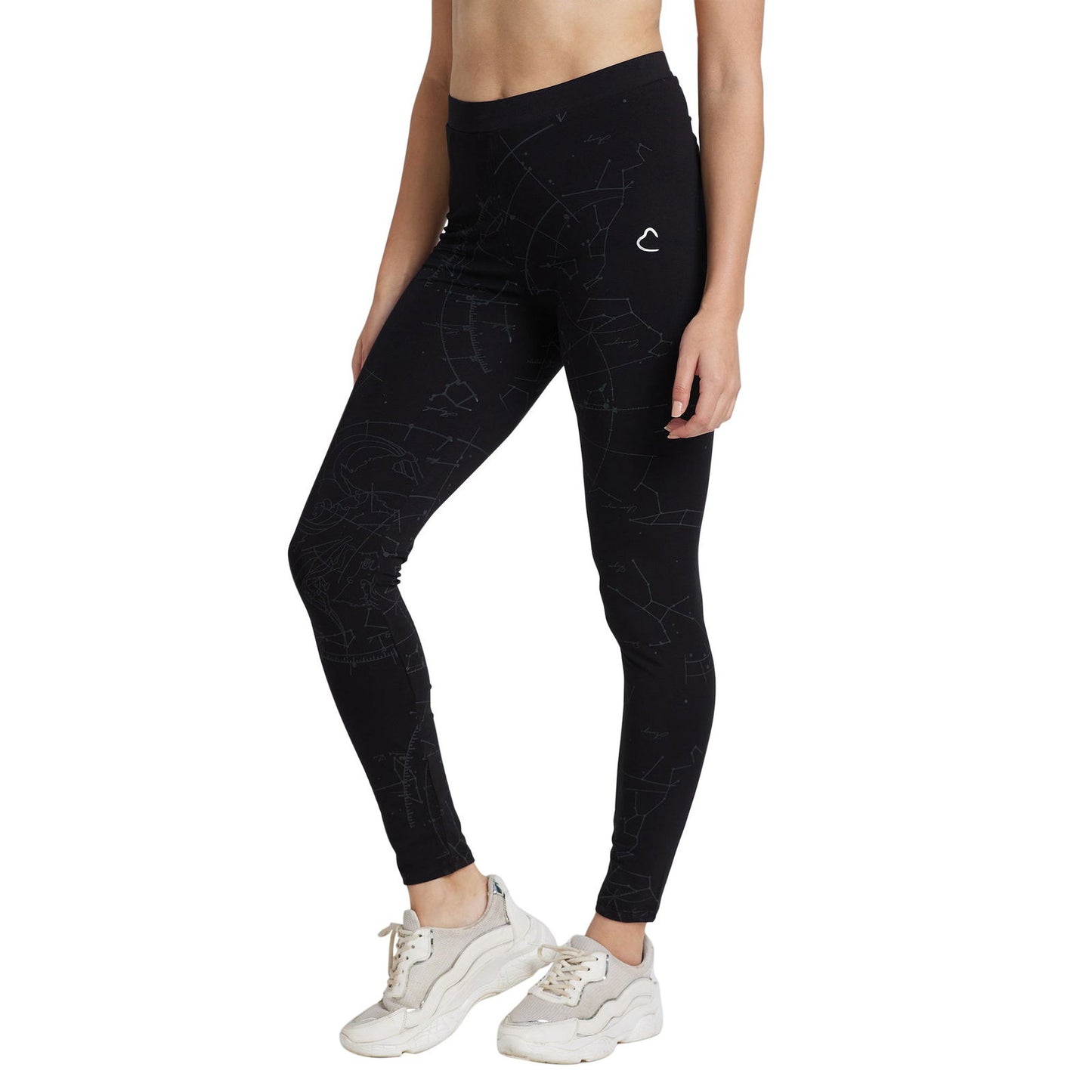 Being Human Women Fit Leggings-Jet Black - beinghumanbd - 