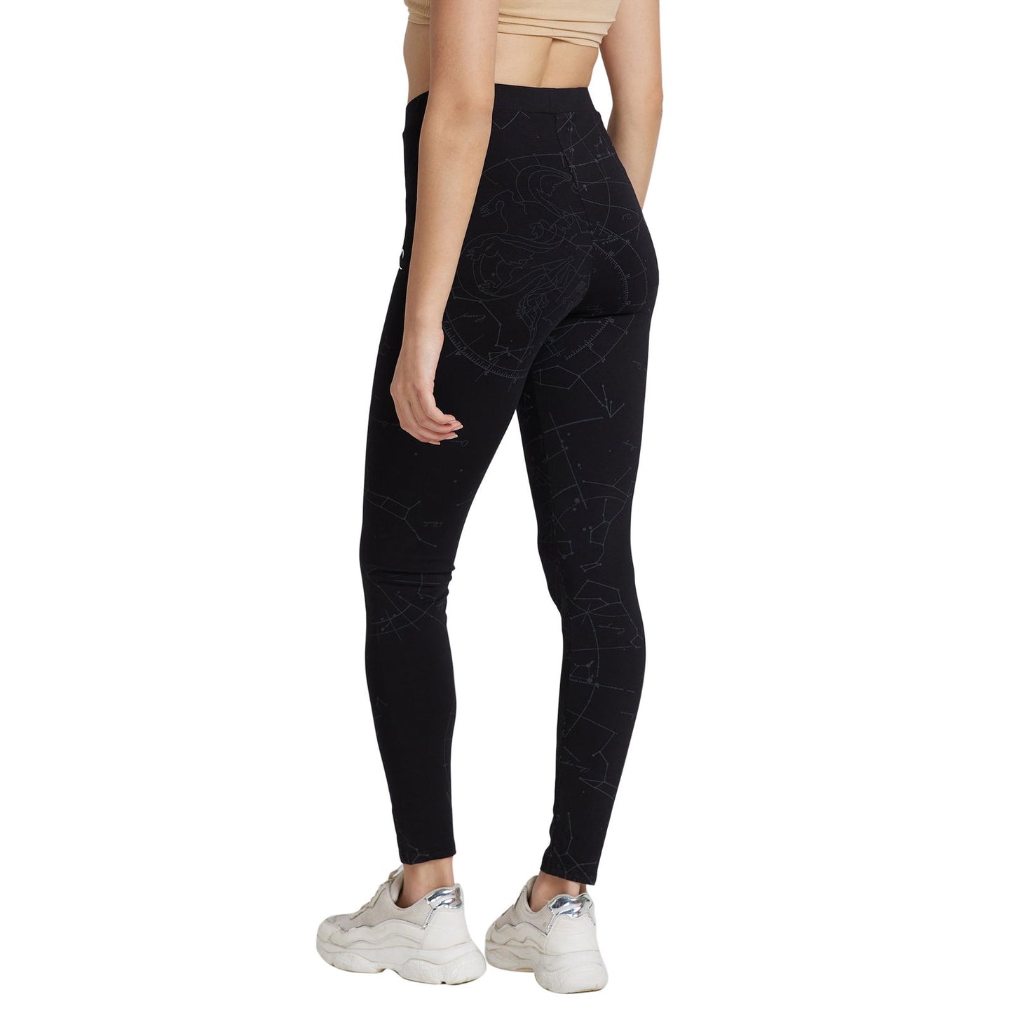 Being Human Women Fit Leggings-Jet Black - beinghumanbd - 